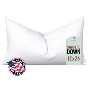 Pillowflex Synthetic Down Alternative Pillow Insert White - Chop - 1 of 4