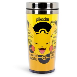 Just Funky Pokemon Pikachu 16oz Insulated Travel Coffee Mug Tumbler w/ Non-Spill Metal Lid - 1 of 4