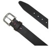 CTM Men's Big & Tall Leather Removable Buckle Bridle Belt - 4 of 4