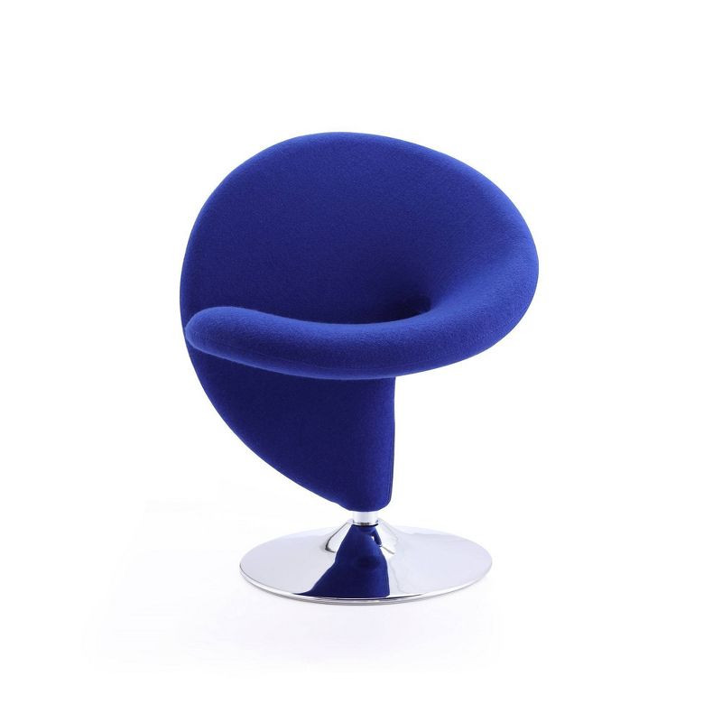 Curl Wool Blend Swivel Accent Chair - Manhattan Comfort, 4 of 7