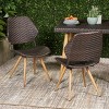 MOEPISY Set of 2 Outdoor Rattan Dining Chairs - 3 of 4