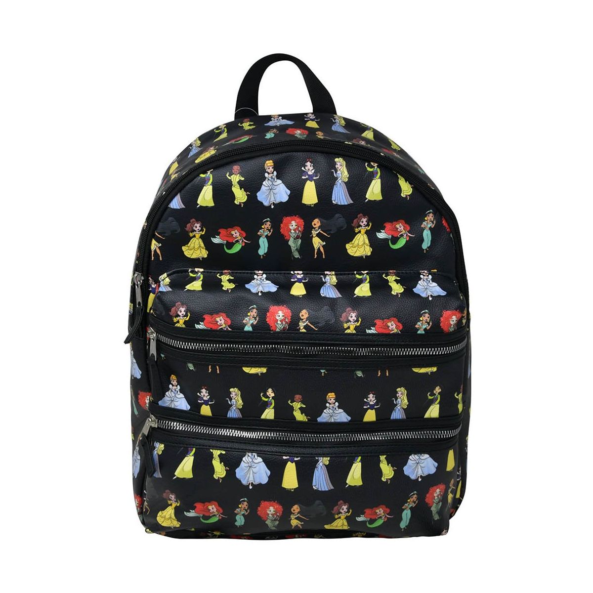 Disney Princess 16" PU Leather Deluxe Backpack Magical Style & Everyday Function