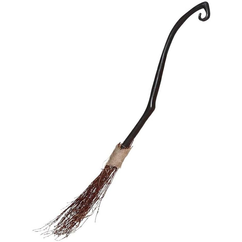 Underwraps Costumes Wizards Witch Broom Halloween Costume Accessory, 1 of 2