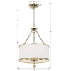Crystorama Lighting Broche 3 - Light Chandelier in  Antique Silver - 3 of 4
