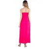 24seven Comfort Apparel Sleeveless Empire Waist Maternity Maxi Dress - 3 of 4
