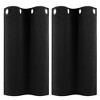 PiccoCasa Window Rod Pocket Valance Thermal Insulated Curtain Panels 2Pcs - 4 of 4