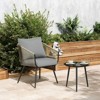 Aoodor Outdoor Chair Cushions Set, Outdoor Deep Seat Cushions with Handle & Adjustable Straps - 2 of 4