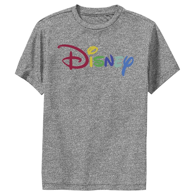 Boy's Disney Classic Multicolored Logo Performance Tee, 1 of 5