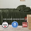 Rayon Derived from Bamboo Sheet Set 4 Pcs Beige Queen  Cooling & Moisture-Wicking Bedding with Deep Pockets - 2 of 4