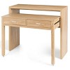 Costway Computer Desk Extendable PC Laptop Writing Study Console Table - 2 of 4