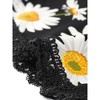 Allegra K Women's Summer Floral Printed Lace Trim Elastic Waist Beach Shorts - 4 of 4