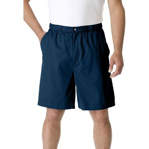 KingSize Men's Big & Tall Knockarounds 8" Full Elastic Plain Front Shorts - 1 of 4