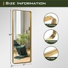 Aluminum Alloy Rounded Rectangle Imitation Electroplated Full Body Mirror 162 x 53 x 5cm (Deep Mirror - No Bracket) - 3 of 3