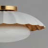 Maxim Lighting Primrose 1 - Light Flush Mount in  Matte White/Gold Leaf - 4 of 4