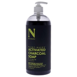 Dr. Natural Activated Charcoal Liquid Soap - Combat Acne and Blemishes - Deep Cleansing Body Wash - Gentle Body Soap for Clear Skin - Citrus - 32 oz - 1 of 1