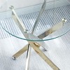 Sapphtopaz Coffee Table Modern Coffee Table Tempered Glass End Table with Legs Coffee Bar for Living Room - 2 of 4