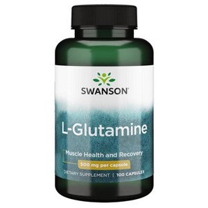Swanson L-Glutamine 500 mg 100 Caps. - 1 of 2