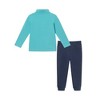 Andy & Evan  Toddler  Teal Faux Suspender Shirt w/Pique Pant Set - 3 of 4