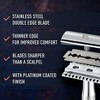 King C. Gillette Double-Edge Safety Razor blades for better control, 100 count, with anti-friction coating - 3 of 4