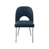 Meridian Furniture,Logan Vegan Leather Dining Chair, Set of 2 - 3 of 4