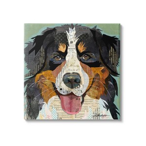 Stupell Industries Bernese Mountain Dog Portrait Canvas Wall Art - 1 of 3