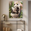 Art Remedy Panda Tropical Bathroom Tropical Bathroom Wall Art Framed - 2 of 4