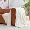 Cozy Bliss Faux Fur Throw Blanket – Plush Bubble-Shaped Plush Throw for Couch, Sofa, and Bedroom - 3 of 4