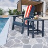 Aoodor Outdoor Adirondack Side Table HDPE End Table，Classic Modern Design，High-Quality，Easy to Assemble，Versatile End Table for Patio, Garden, Lawn - 2 of 4