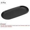 Unique Bargains Stainless Steel Cosmetics Candles Dessert Decorative Trays 6 Pcs - 3 of 4