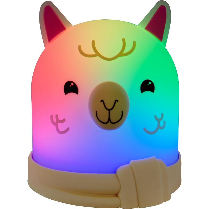 Lights by Night Silicone Llama Color Changing LED Tabletop Lamp, 1 of 11