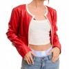 Women's Roxie Faux Leather Jacket - Mimosa - 2 of 4