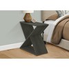 Vynxaria Contemporary Narrow Accent Table - Dark Green Veneer Finish, 24" L x 11.75" W x 24.25" H - 2 of 4