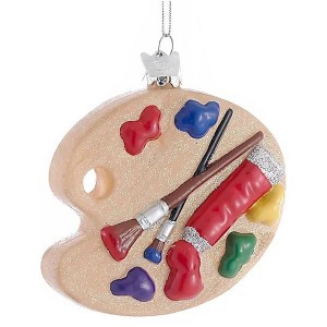Kurt Adler Noble Gems Glass Ornament for Christmas Tree, Painting Palette - 1 of 1