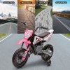 Acekool 12V Electric Dirt Bike Kids Motorcycle with Dual 25W Motors, Twist Throttle, Training Wheels & Suspension, Ride-On Toy for Ages 3+ - 4 of 4