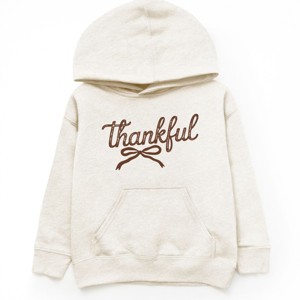 Thankful Coquette Distressed - Toddler Hoodie and Youth Graphic Hoodie - 1 of 2