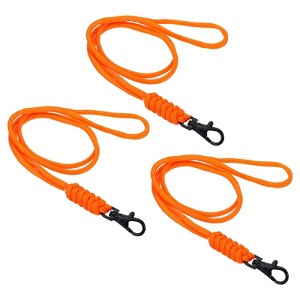 Unique Bargains Polyester Wear-resistant Lightweight ID Card Neck Lanyards with Hooks 3 Pcs - 1 of 4