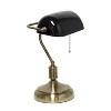 Creekwood Home 15" Timeless Antique Nickel Bankers Table Lamp Shade - 4 of 4