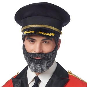 Costume Culture by Franco LLC Captain Obvious Moustache and Beard Adult Costume Accessory Set - 1 of 4