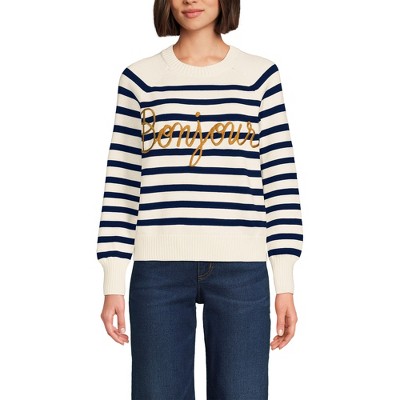 Lands' End Women's Drifter Raglan Sleeve Easy Fit Sweater