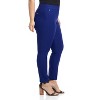 Rekucci Curvy Woman Ease into Comfort Skinny Pants with Tummy Control | Pull-On Stretch Work Pants - Sapphire, 24 Short - 2 of 3