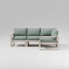 POLYWOOD 4pc EDGE Modular Deep Seating Outdoor Patio Sectional Sofa Furniture Set - 2 of 3