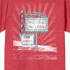 Americana Vintage Motel Graphic Crew Neck Short Sleeve Red Heather Men's T-shirt - 2 of 3