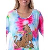 Scooby-Doo Women's Cartoon Graphic Tie Dye Nightgown Sleep Shirt Pajama Multicolored - 4 of 4