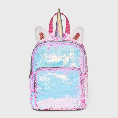 Kids' 7" Unicorn Flip Sequin Mini Backpack - Cat & Jack™ Pink