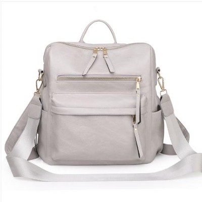 Wikineon Roomy Large-Capacity Grey Backpack: Spacious Design with Multiple Compartments for Organizing Laptops, Books, and Daily Essentials