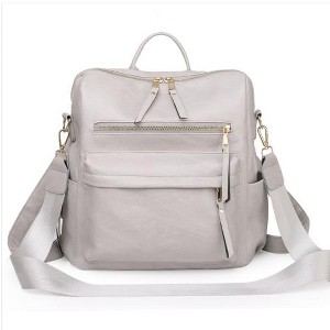 Wikineon Roomy Large-Capacity Grey Backpack: Spacious Design with Multiple Compartments for Organizing Laptops, Books, and Daily Essentials - 1 of 4