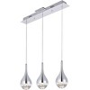 Elegant Lighting Amherst Collection LED 3-light chandelier 24in x 4in x 9in chrome finish - 2 of 4