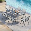 4 Pack Aluminum Outdoor Dining Chairs with Quick-Dry Textilene Mesh, Ergonomic Support for Patio, Poolside & Commercial Use - 2 of 4