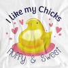 Easter I Like My Chicks Fluffy and Sweet Adult T-Shirt White - 2 of 4