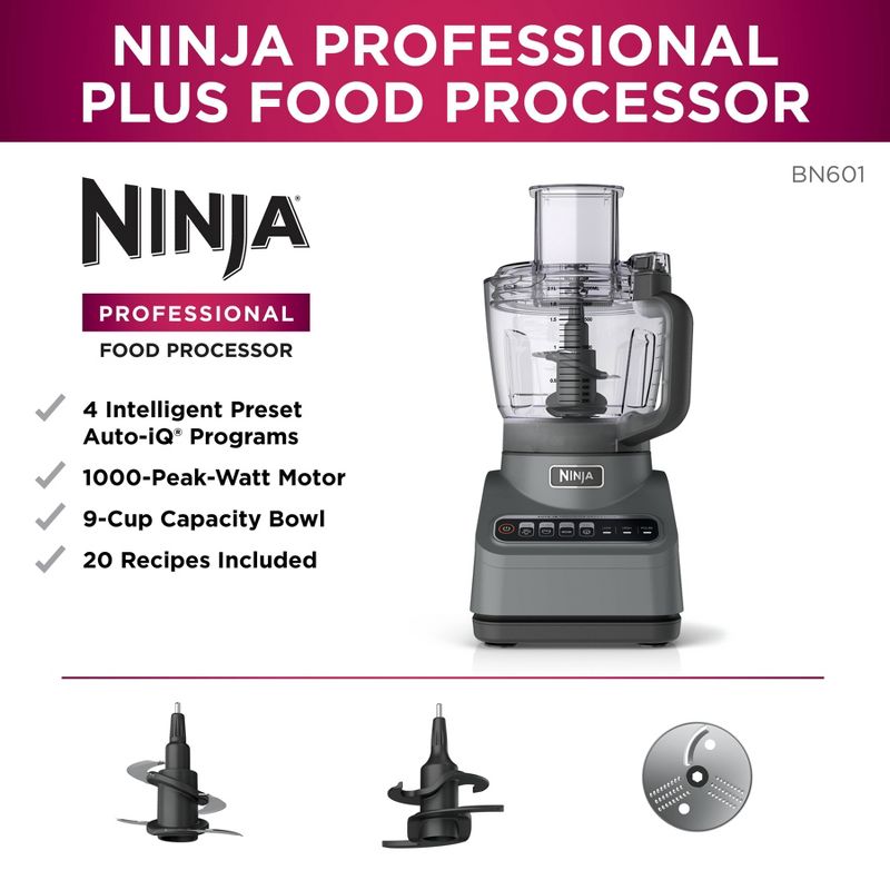 Ninja Professional 850W 9-Cup Food Processor - BN601, 5 of 14